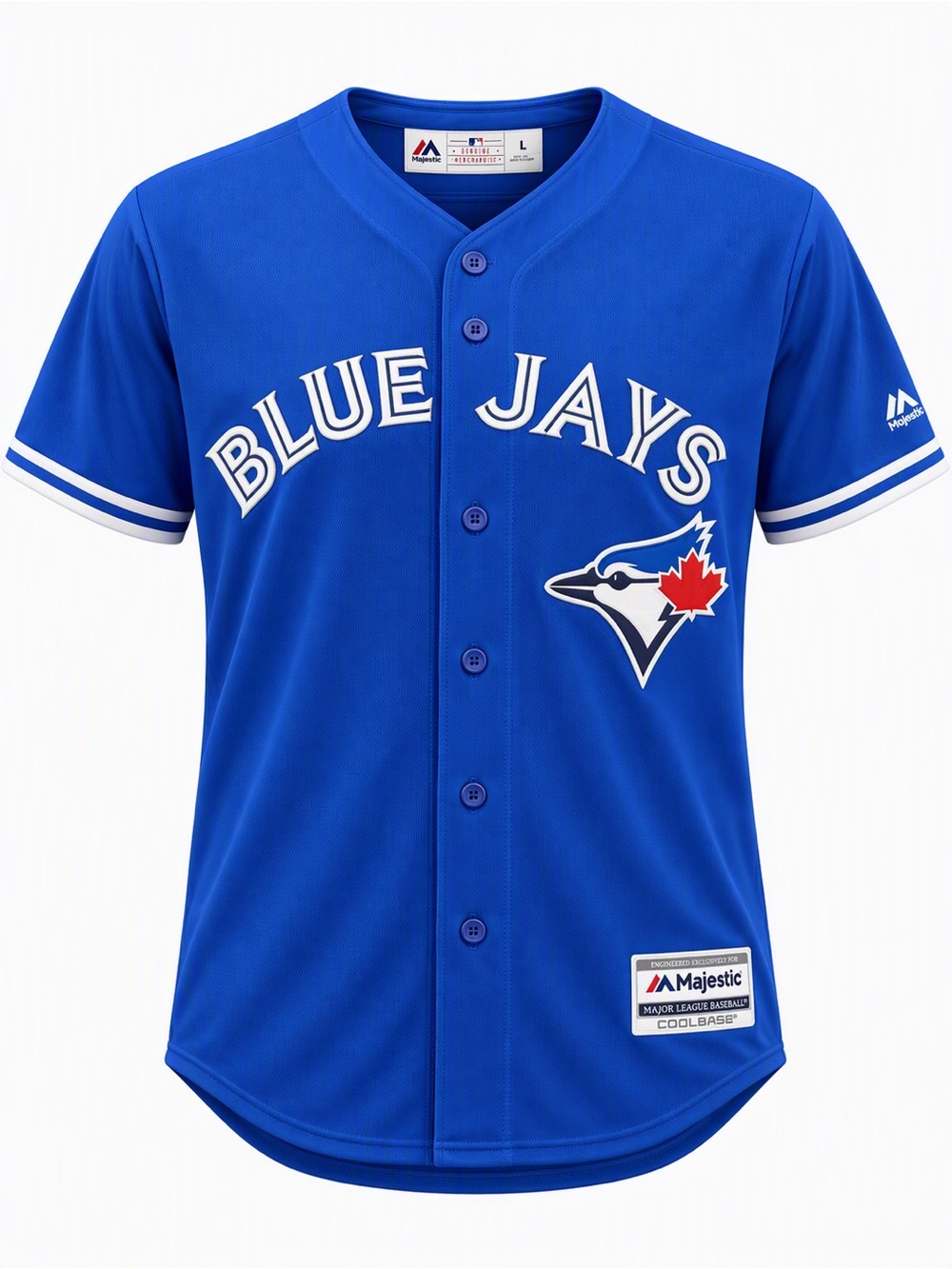 Majestic Kids Blue Toronto Blue Jays Button-Up Jersey